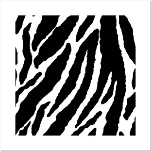 zebra fur animal print pattern Posters and Art
